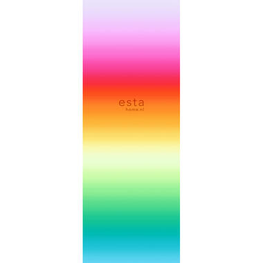 ESTAhome fotobehang - regenboog motief - rood en oranje - 93 x 270 cm product