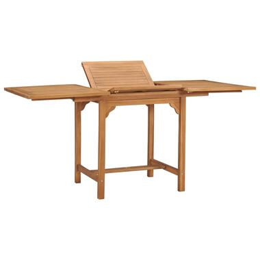 VIDAXL Table extensible de jardin (110-160)x80x75 cm Teck solide product