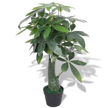 vidaXL Kunst watercacao plant met pot 85 cm groen product