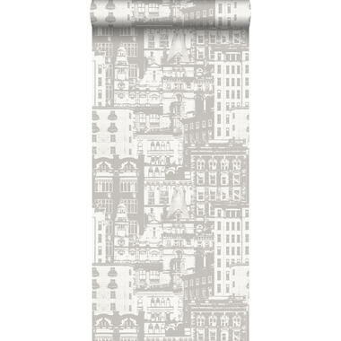 ESTAhome behang - gebouwen - beige - 53 cm x 10,05 m product