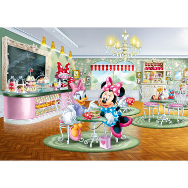 Disney photo mural - Minnie Mouse & Daisy Duck - vert, rose et bleu product