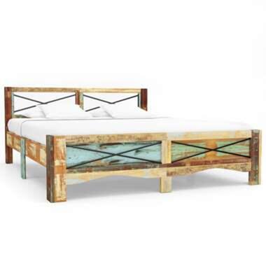 vidaXL Bedframe massief gerecycled hout 160x200 cm product