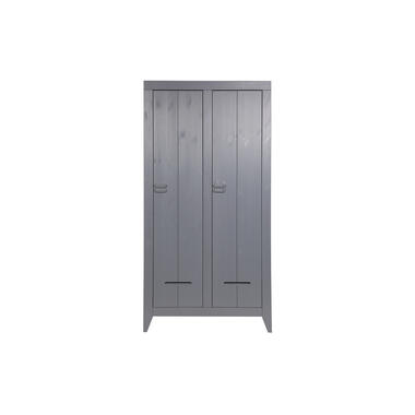 KLUIS ARMOIRE 2 PORTES PIN BROSSE ANTHRACITE [fsc] product
