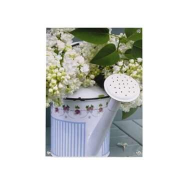 Art for the Home - Tuinposter - Gieter met Sering bloemen - 70x50 cm product