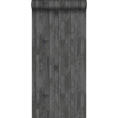 ESTAhome behang - sloophout planken - zwart en bruin - 53 cm x 10.05 m product