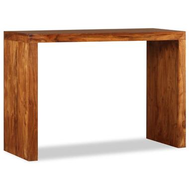 vidaXL Table console Bois massif avec finition miel 110x40x76 cm product