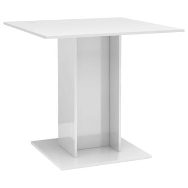 vidaXL Table à manger blanc brillant 80x80x75 cm bois d'ingénierie product