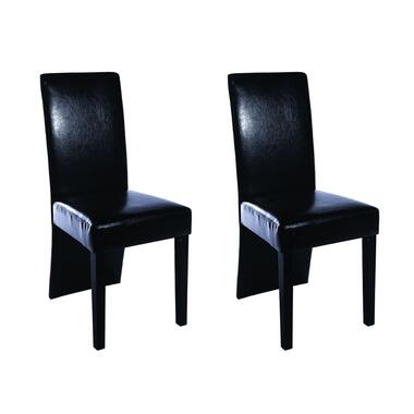 vidaXL Chaises à manger lot de 2 noir similicuir product