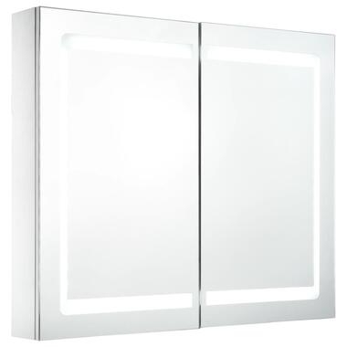 VIDAXL Badkamerkastje - met spiegel LED - 80x12,2x68 cm product