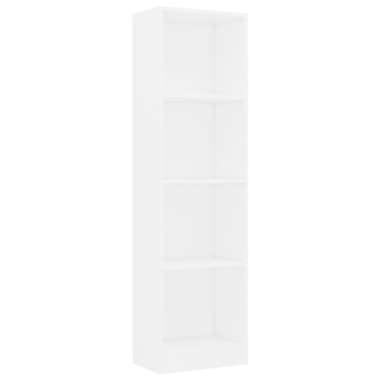 vidaXL Boekenkast met 4 schappen 40x24x142 cm bewerkt hout wit product