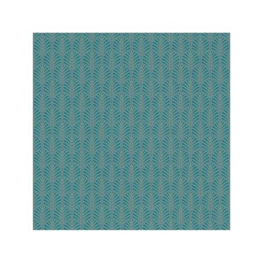 Dutch Wallcoverings - Myriad Scintilla blauwgroen - 0,53x10,05m product