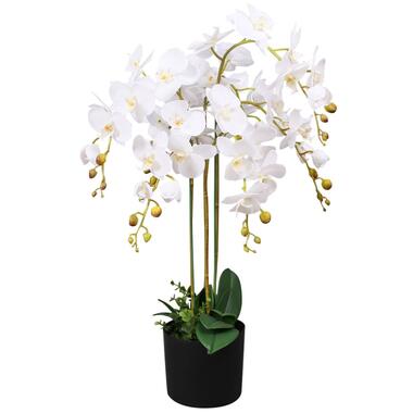 vidaXL Plante artificielle avec pot Orchidée 75 cm Blanc product