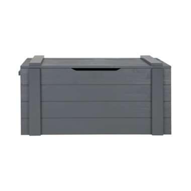 Boîte de rangement - Pin brossé - Anthracite - 42x90x42 cm - WOOOD - Dennis product