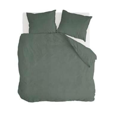 Walra - Dekbedovertrek Vintage Cotton - 240x220 cm - Donker Groen product