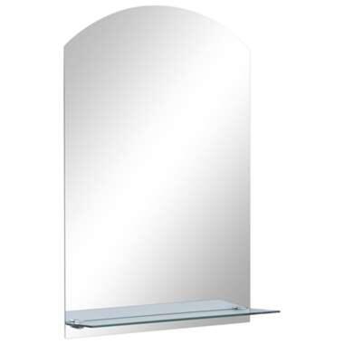 VIDAXL Wandspiegel met schap 40x60 cm gehard glas product