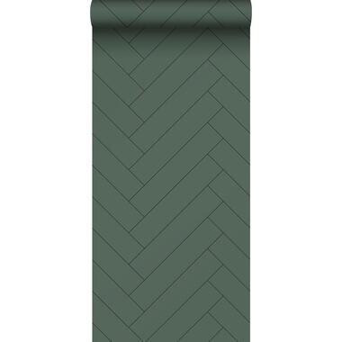 ESTAhome papier peint - chevron - vert foncé - 0.53 x 10.05 m product