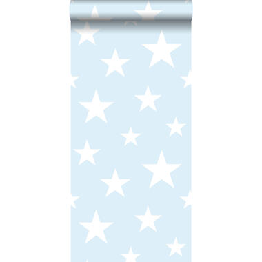 ESTAhome behang - sterren mix - lichtblauw en wit - 53 cm x 10.05m product