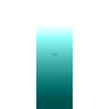 ESTAhome fotobehang - kleurverloop - intens turquois - 0.93 x 2.79 m product