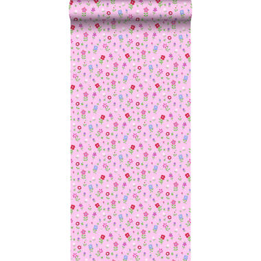 ESTAhome behang - bloemen - roze - 53 cm x 10,05 m product