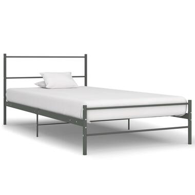 VIDAXL Bedframe metaal grijs 90x200 cm product