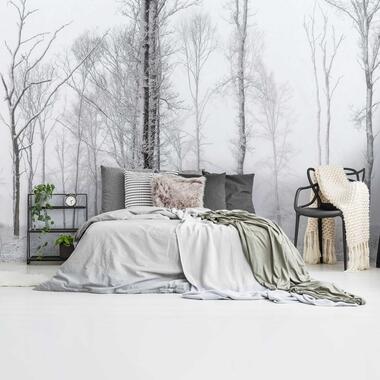 Fotobehang Winters bos - 260x384cm - Wit product