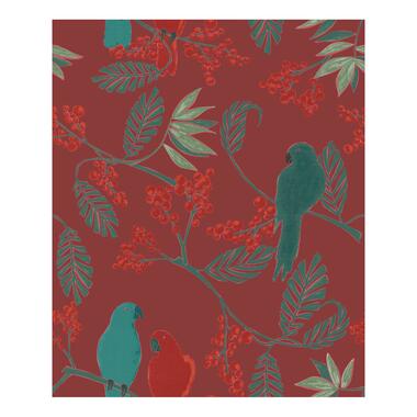 Dutch Wallcoverings - Jungle Fever Marakai rood/groen - 0,53x10,05m product