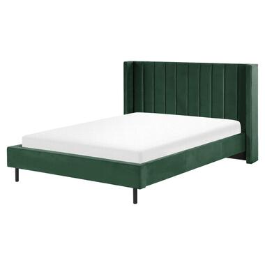 VILLETTE - Tweepersoonsbed - Groen - 160 x 200 cm - Fluweel product