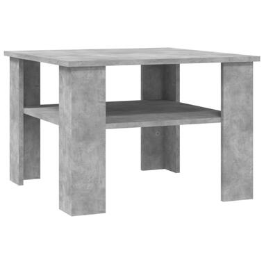 vidaXL Salontafel 60x60x42 cm bewerkt hout betongrijs product