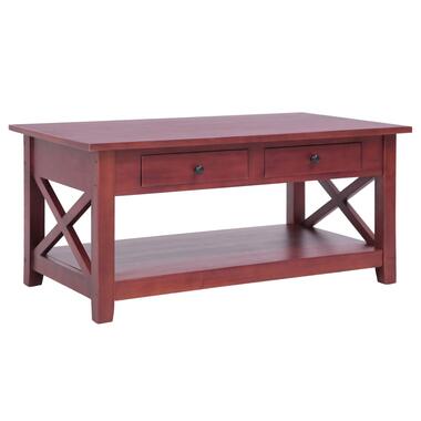 vidaXL Table basse Marron 100x55x46 cm Bois d'acajou massif product