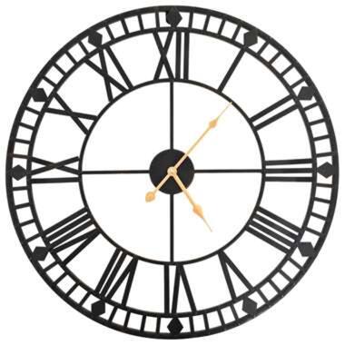 VIDAXL Horloge murale vintage avec mouvement à quartz Métal 60 cm XXL product