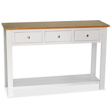 vidaXL Table console 118 x 35 x 77 cm Bois de chêne massif product