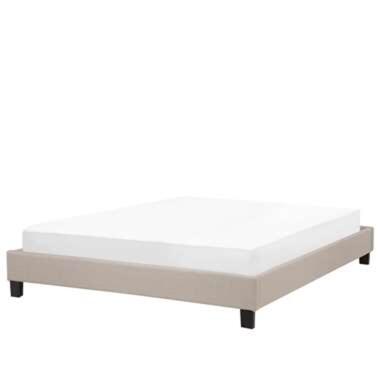 ROANNE - Tweepersoonsbed - Beige - 160 x 200 cm - Polyester product