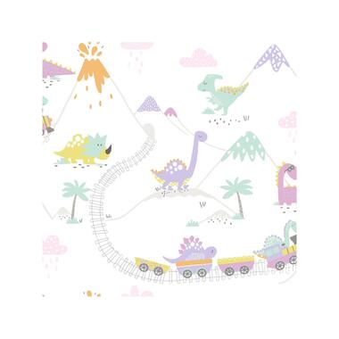 Dutch Wallcoverings - Make Believe Dino Town multikleur - 0,53x10,05m product