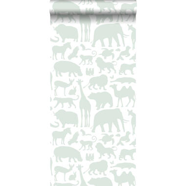 ESTAhome behang - dieren - mintgroen - 0.53 x 10.05 m product