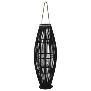 vidaXL Bougeoir suspendu Bambou Noir 95 cm product