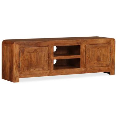 vidaXL Tv-meubel 120x30x40 cm massief hout met honingafwerking product