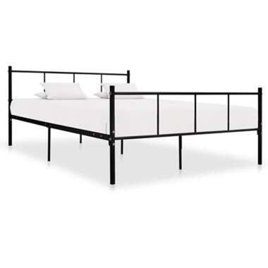 vidaXL Cadre de lit sans matelas noir métal 160x200 cm product