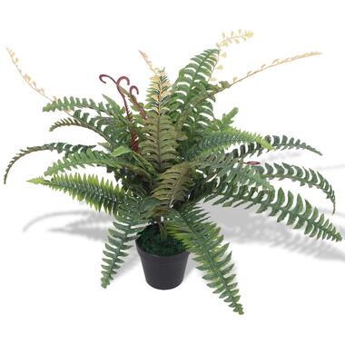 vidaXL Kunst varen plant met pot 60 cm groen product