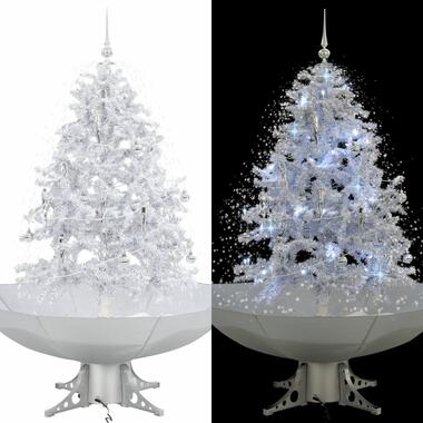 vidaXL Kerstboom sneeuwend met paraplubasis 140 cm wit product