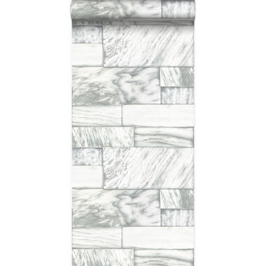 Origin behang - marmeren stenen - gebroken wit - 53 cm x 10.05 m product