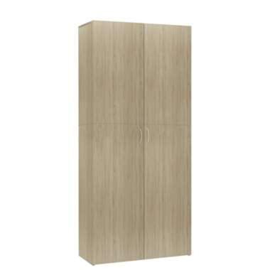 vidaXL Schoenenkast 80x35,5x180 cm bewerkt hout sonoma eikenkleurig product