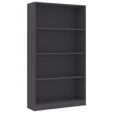 vidaXL Bibliothèque à 4 niveaux Gris 80x24x142 cm Bois d’ingénierie product