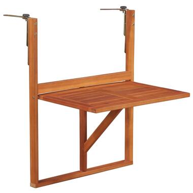 vidaXL Table suspendue de balcon 64,5x44x80 cm Bois d'acacia massif product
