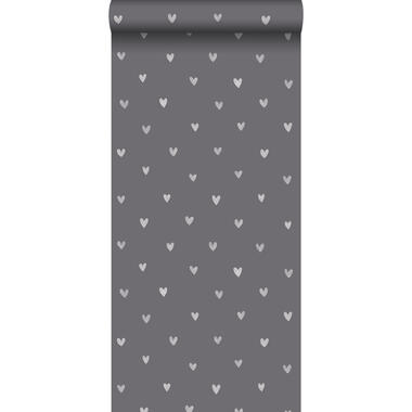 ESTAhome papier peint - les coeurs - gris foncé - 0.53 x 10.05 m product