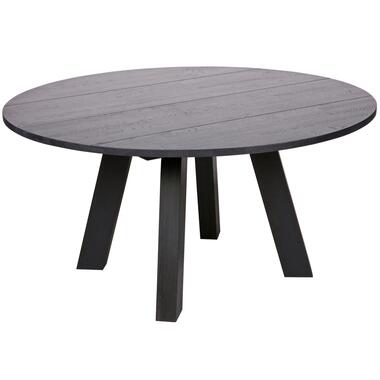 WOOOD Rhonda Eetkamertafel XL - Eiken - Blacknight - 75x150x150 product