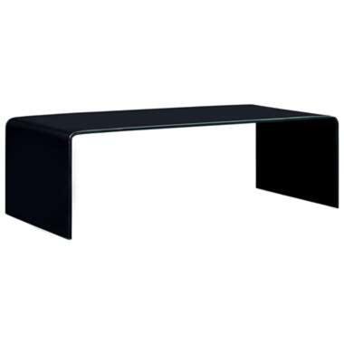 vidaXL Salontafel 98x45x31 cm gehard glas zwart product