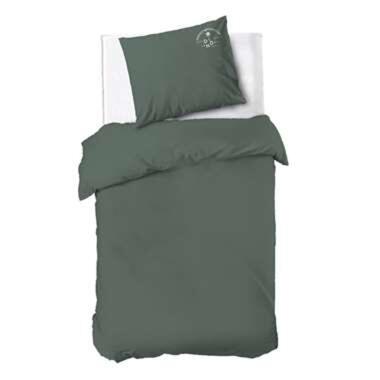 Dindi Home - Dekbedovertrek Plain Beauty - 140x220 cm - Donker Groen product