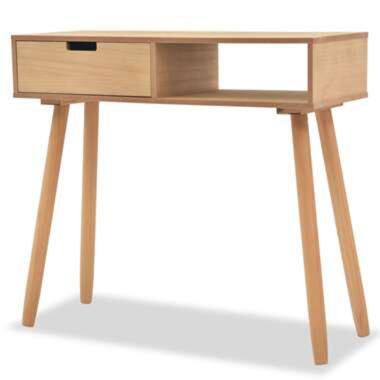 vidaXL Table console Bois de pin massif 80 x 30 x 72 cm Marron product