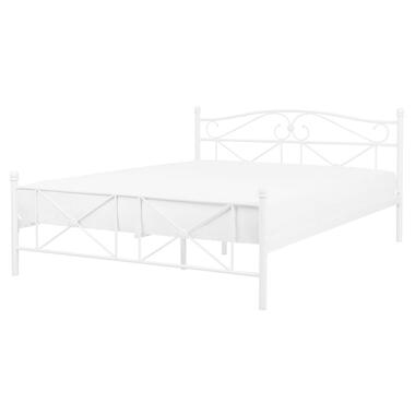 Lit double en métal blanc 160 x 200 cm RODEZ product