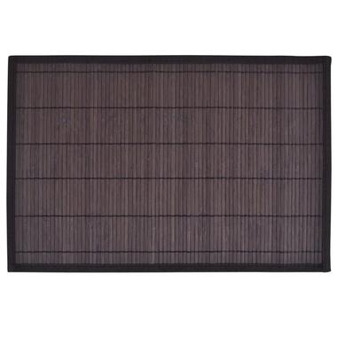6 Placemats bamboe 30 x 45 cm donkerbruin product